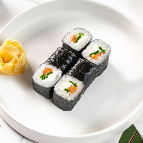  Ролл с лососем 