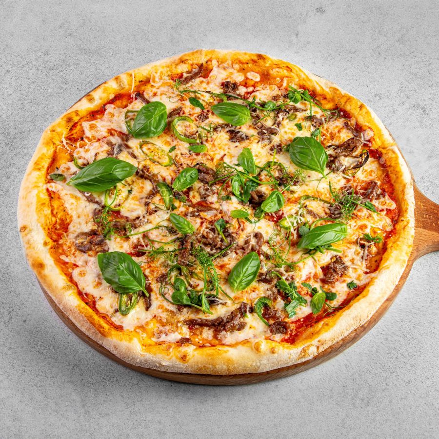 Пицца с Говядиной Чили-Терияки