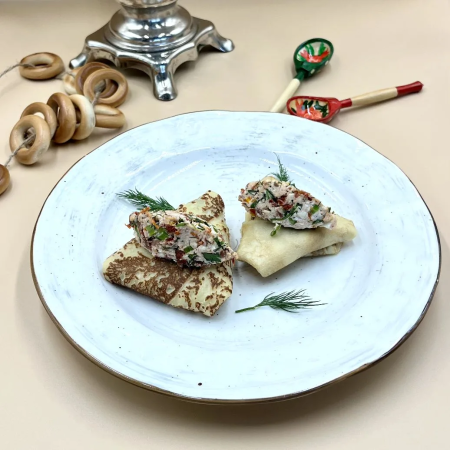 Блинчики с вялеными томатами