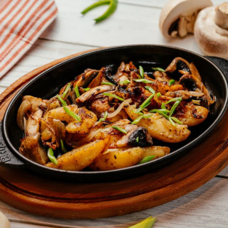 Сковородка с грибами