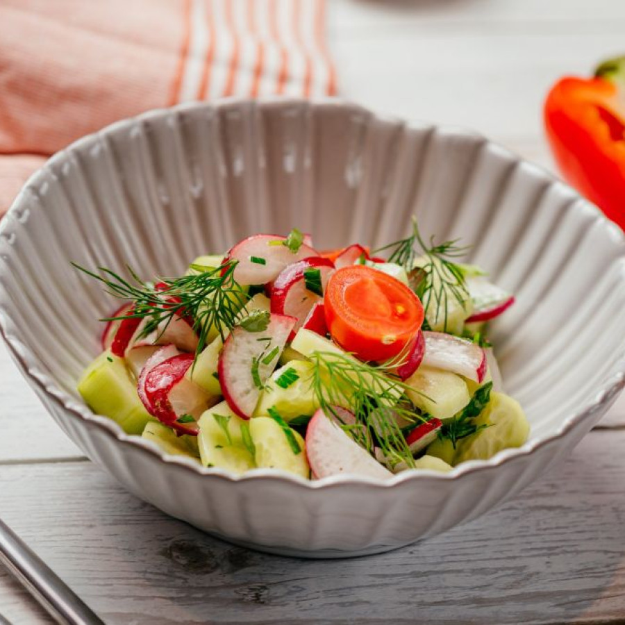 Салат овощной с ароматным маслом